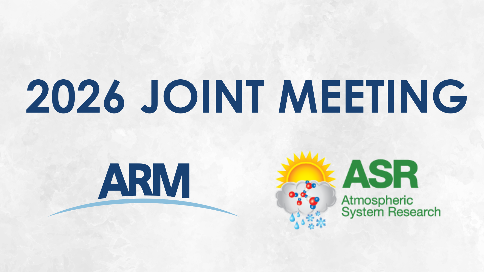 ARM and ASR logos with text: 2026 Joint Meeting