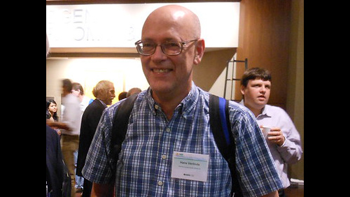 Johannes "Hans" Verlinde smiles at the camera during a 2012 ASR science team meeting.
