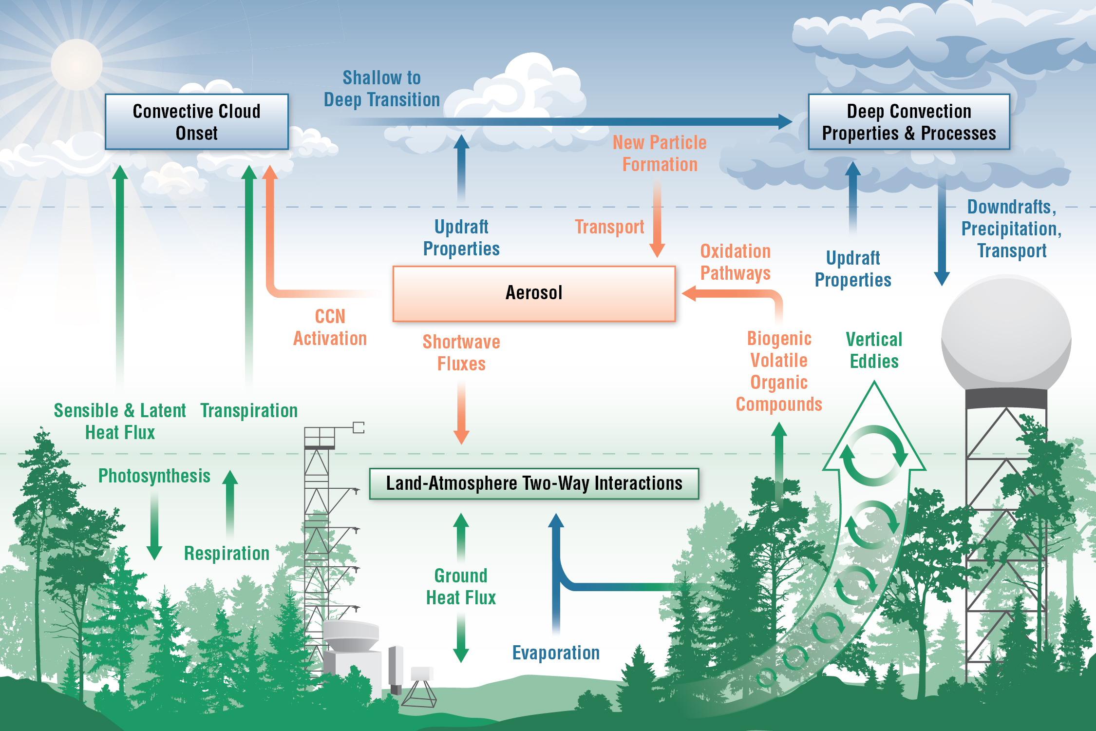 High-level science topical interests of AMF3 site science team