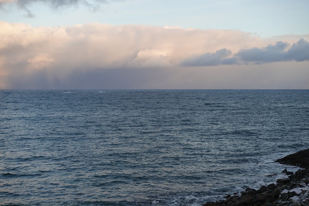 Clouds and precipitation off the coast of Norway